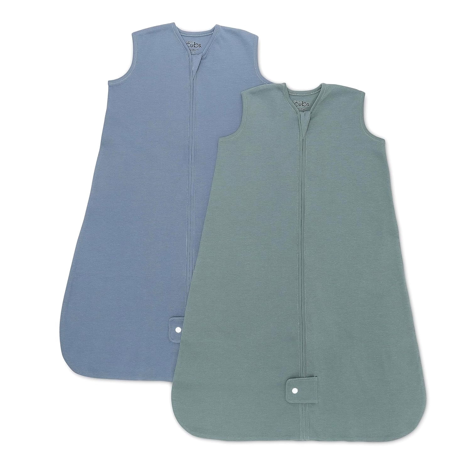 Comfy Cubs Sleep Bag, Sack for Baby, 2 Pack, for Boy and Girl, Newborns and Toddlers (Nomadic Blue, Azul, Medium)