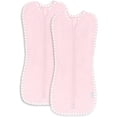thumbnail image 1 of Comfy Cubs Swaddle Blanket Baby Girl Boy Easy Zipper Wrap 2 Pack Infant (Large 3-6 Months, Pink), 1 of 7