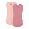 thumbnail image 1 of Comfy Cubs Swaddle Blanket Baby Girl Boy Easy Zipper Wrap 2 Pack Infant (Small 0-3 Months, Blush, Mauve), 1 of 7