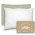 thumbnail image 1 of Comfy Cubs Toddler Pillow with Cotton Pillowcase, 13" x 18" - Microfiber Fill, Sage, 1 of 7