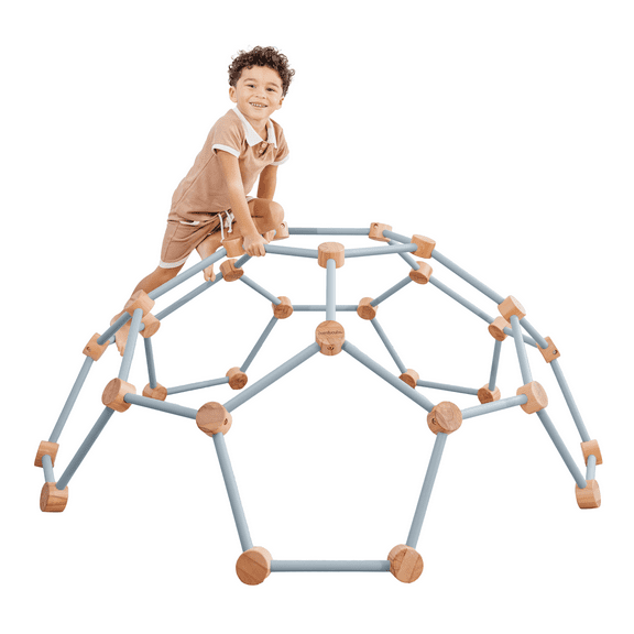 Comfy Cubs Wooden Climbing Toys for Toddlers 3-6 - Montessori Climber for Kids (Pacific Blue)