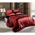 thumbnail image 1 of Comfy Deal 4-Piece 1800 Thread Count Charmeuse Satin Bed Sheet Set, Queen – Deep Pocket, 1 of 2