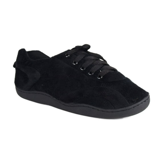 Comfy Feet All Black Colorful Indoor Outdoor All Around Slipper XL