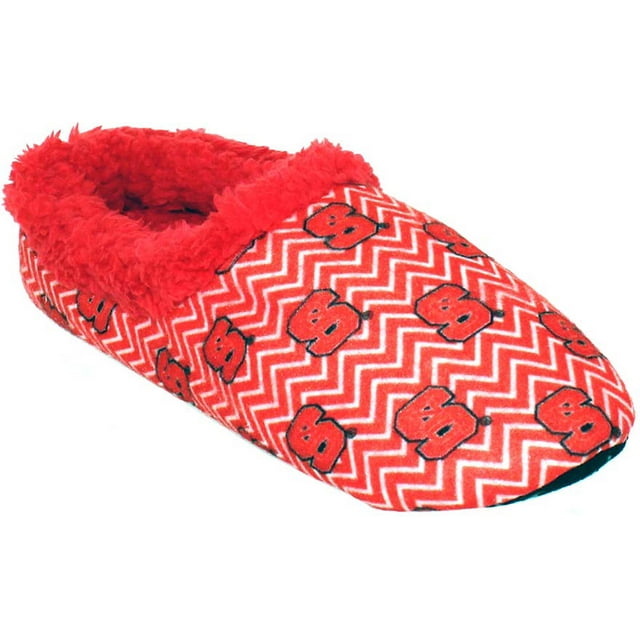 Comfy Feet Everything Comfy NC State Wolfpack Chevron Slip On Slipper LG
