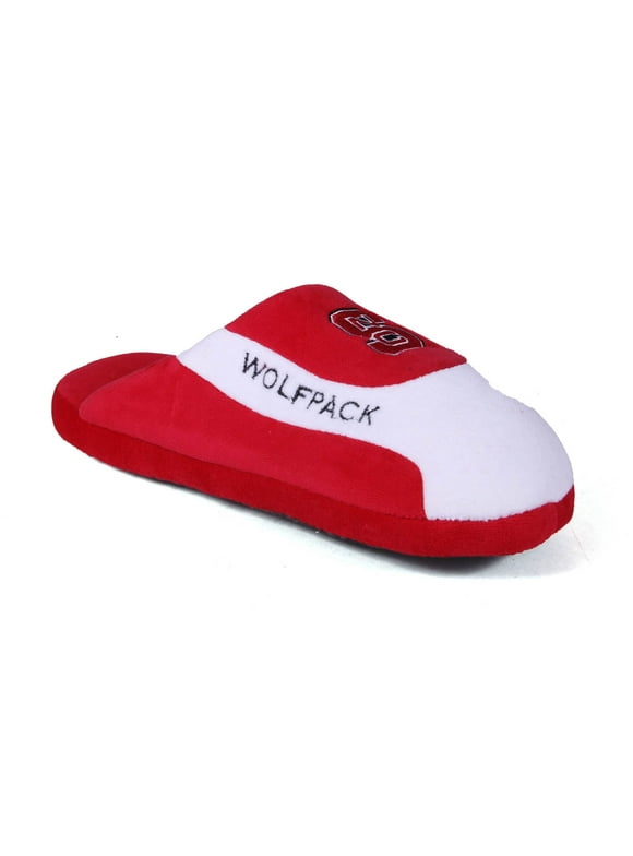 Comfy Feet Everything Comfy NC State Wolfpack Low Pro Stripe Slip On Slipper, Medium