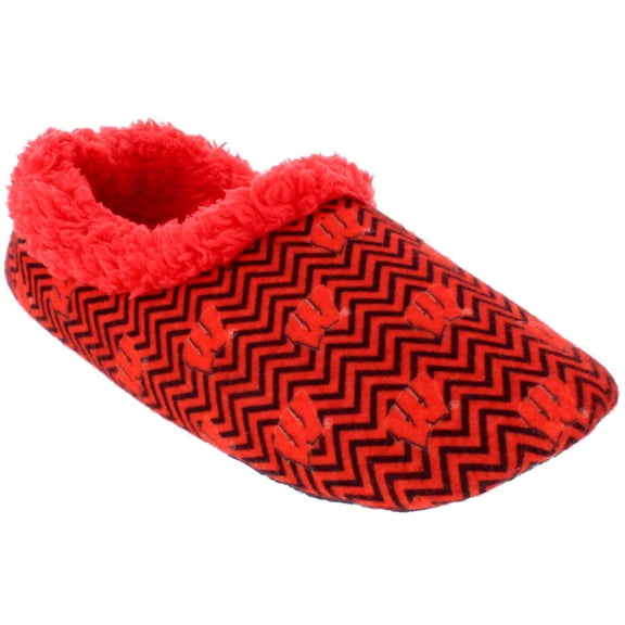 Comfy Feet Everything Comfy Wisconsin Badgers Chevron Slip On Slipper LG