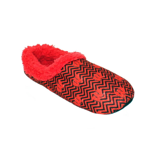 Comfy Feet Everything Comfy Wisconsin Badgers Chevron Slip On Slipper MD