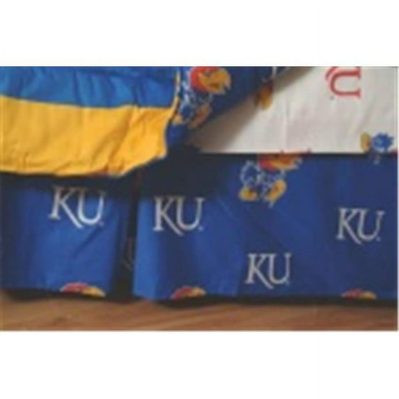 Comfy Feet KANDRQU Kansas Printed Dust Ruffle Queen