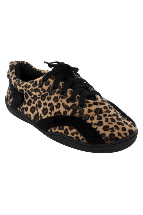 Comfy Feet Leopard Print Colorful Indoor Outdoor All Around Slipper LG