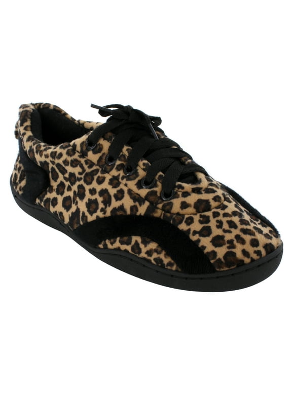 Comfy Feet Leopard Print Colorful Indoor Outdoor All Around Slipper MD