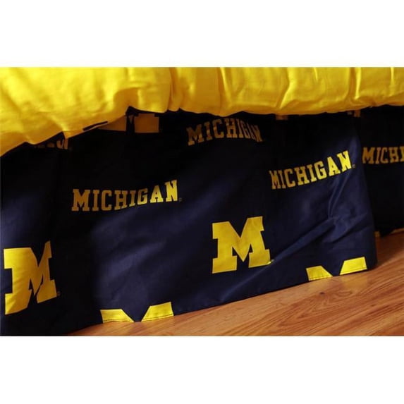 Comfy Feet MICDRTW Michigan Printed Dust Ruffle Twin