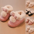 thumbnail image 1 of Comfy Girls' Fuzzy Ankle Boots with Faux Fur Fleece Lined Warm Comfortable Winter Fashion Footwear Comfortable Shoes Indoor Outdoor Winter Fashion Foorwear, 1 of 7