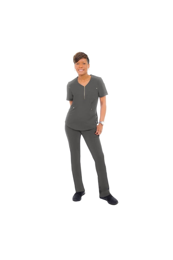 Comfy Gold Zipper, Women's Scrub Set W103