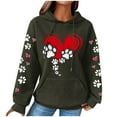 thumbnail image 1 of Comfy Hoodie Women Christmas Sweater Winter Shirts for Women Clearance Long Sleeve Womens Shirts Crewneck Sweatshirts Women Fashionable Women's Printed Pullover Round Neck Top, 1 of 4