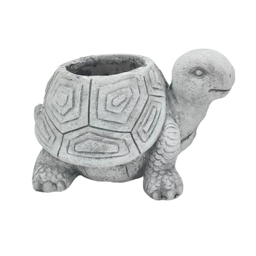 Comfy Hour 14" Turtle Planter for Indoor and Outdoor Plant, Ployresin, Spring in Garden Collection