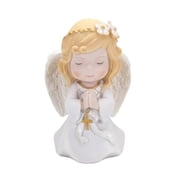Comfy Hour 5 Inch Resin White First Communion Praying Angel Figurine