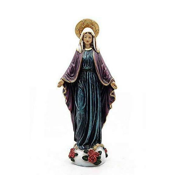 Comfy Hour Mindful and Sacred Collection 9" Religious Virgin Generous Mary Statue, The Blessed Mother of The Immaculate Concepcion Home Madonna Figurine, Polyresin