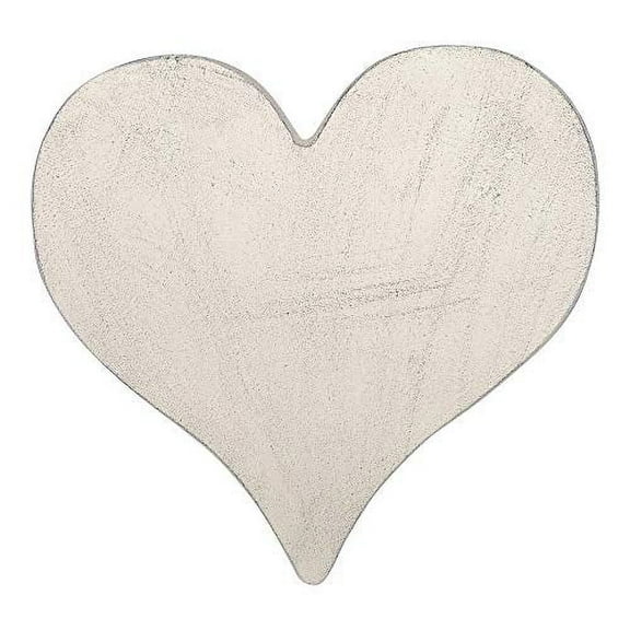 Comfy Hour Rustic Style Collection Cast Iron Garden Stepping Stone - Heart, Beige