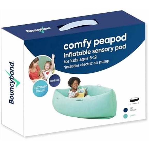 Comfy Hugging Peapod Sensory Pod 60" Ages 6-12 Up to 3-5'1" Tall Green Plastic