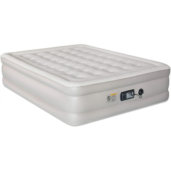 Comfy Inflatable Queen Air Mattress with Built in Pump Self Inflating Blow Up Durable Heavy Duty Stay Firm Comfortable Air Bed 18 Elevated for Home Guest Travel Relocate Camping