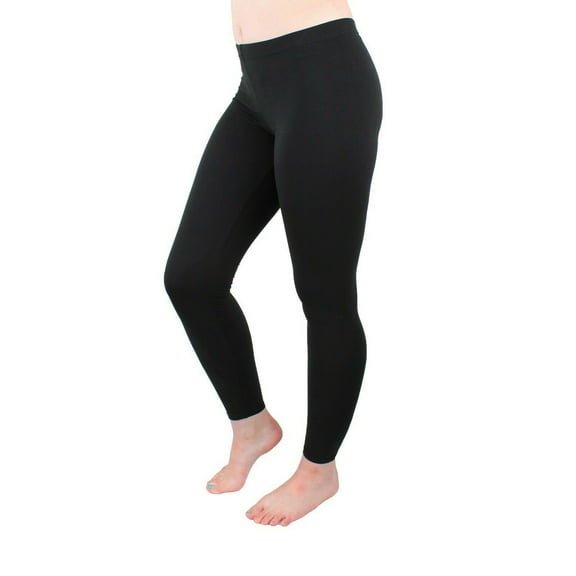 Comfy Lifestyle Fleece Leggings, Women's Soft Stretch Ankle Length Pants