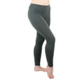 thumbnail image 1 of Comfy Lifestyle Fleece Leggings, Women's Soft Stretch Ankle Length Pants, 1 of 3