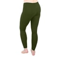 thumbnail image 1 of Comfy Lifestyle Fleece Leggings, Women's Soft Stretch Ankle Length Pants, 1 of 3