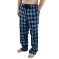 thumbnail image 1 of Comfy Lifestyle Mens Lightweight Flannel PJ Pajama Sleep Bottom Lounge Pants (Large, FN17 Blue Plaid), 1 of 4