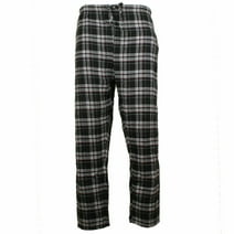 Comfy Lifestyle Mens Lightweight Flannel PJ Pajama Sleep Bottom Lounge Pants (Medium, FN14 Black White Red)