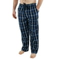 thumbnail image 1 of Comfy Lifestyle Mens Lightweight Flannel PJ Pajama Sleep Bottom Lounge Pants (X-Large, FN15 Black Blue White), 1 of 4