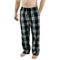 thumbnail image 1 of Comfy Lifestyle Mens Lightweight Flannel PJ Pajama Sleep Bottom Lounge Pants (X-Large, FN16 Black White), 1 of 4