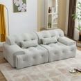 thumbnail image 1 of Comfy Loveseat Sofa Couch High-Density Pure Foam Comfy Couch Upholstered Loveseat Sofa No Assembly Required, 1 of 8