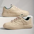 thumbnail image 1 of [Comfy Non-Slip Sneakers] Men's Vintage Colour Block Low Top Skateboard Shoes, Comfy Non Slip Casual Durable Sneakers For Men's Outdoor Activities, 1 of 9