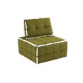 thumbnail image 1 of Comfy Oversized Upholstered Chair, Single Lazy Sofa Couch Lounge with Wooden Frame, Accent Armless Chair for Living Room Office Meetingroom Aparment Bedroom, Emerald, 1 of 6