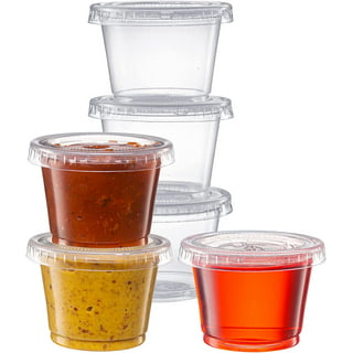 Milton Salad Dressing Containers with Lids Condiments, Sauce & Portion  Cups, 8-Pack 1 Oz Assorted Colors