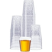 Comfy Package 1 Oz Disposable Shot Glasses Clear Plastic Cups, 200-Pack