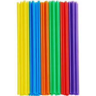 7-3/4 Neon Fat Straws - 400 Count