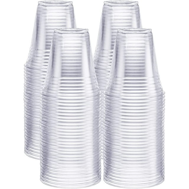 Comfy Package 12 Oz Disposable Clear Plastic Cups for Parties & Events ...