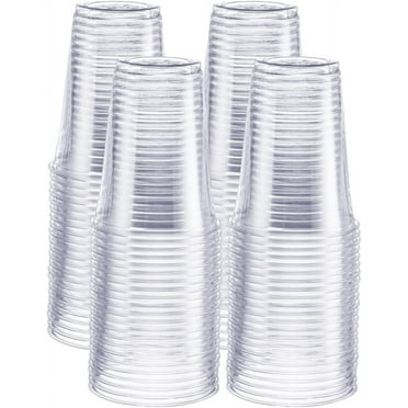 Comfy Package 16 Oz Clear Plastic Cups Disposable Iced Coffee Cups, 100-Pack