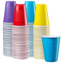 Comfy Package 16 Oz Plastic Cups Disposable Drinking Party Cups, Assorted 240-Pack