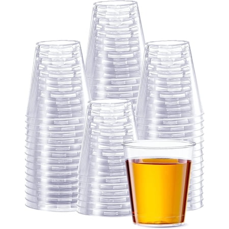 SETUP 2 Oz Disposable Shot Glasses Clear Plastic Cups, 500-Pack