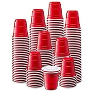 Comfy Package 2 Oz Plastic Shot Glasses Disposable Party Cups, Red 300-Pack