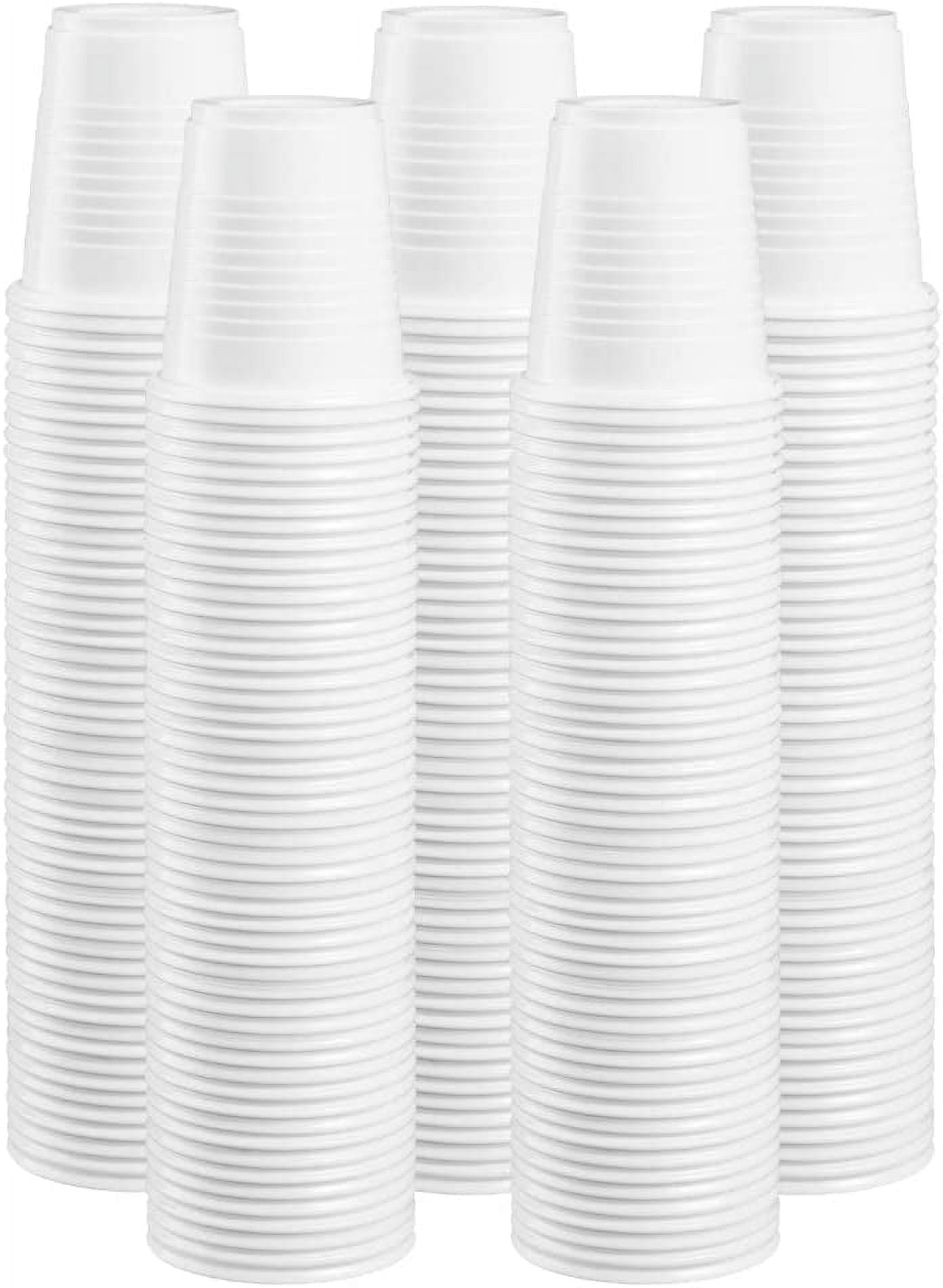 Comfy Package 3 Oz Plastic Cups Disposable Mini Bathroom Mouthwash Sample Cups, 500Pack