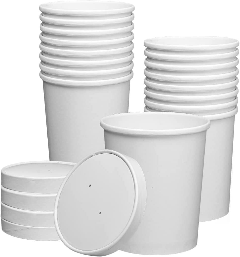 SQUATZ Microwavable Soup Containers w/ Lids Leak Proof,BPA-Free, 16 oz.  Capacity