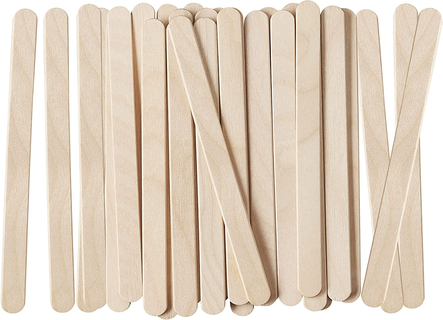Comfy Package 4.5” Popsicle Stick Set Multipurpose Wooden Sticks for  Crafts, 200-Pack 