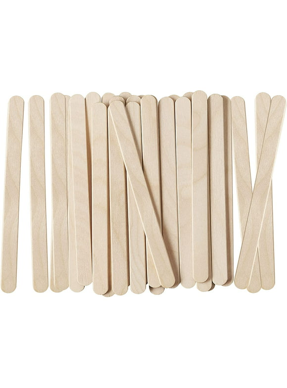Comfy Package 4.5” Popsicle Stick Set Multipurpose Wooden Sticks for Crafts, 200-Pack