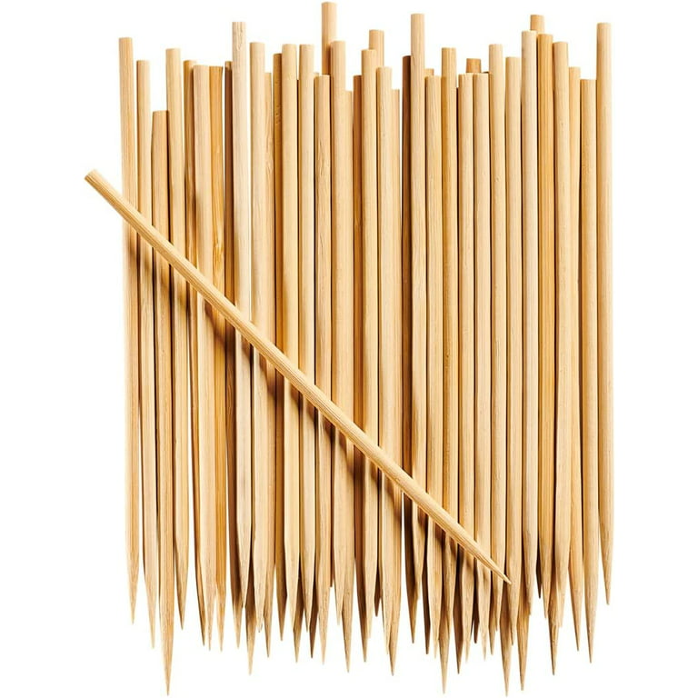 Prestee 100 Pack Bamboo Skewers for Grilling, BBQ, Kabobs, Crafts & Outdoor  Parties 10-inch Brown Wooden Skewers for Crafts, Bamboo Sticks, Skewer