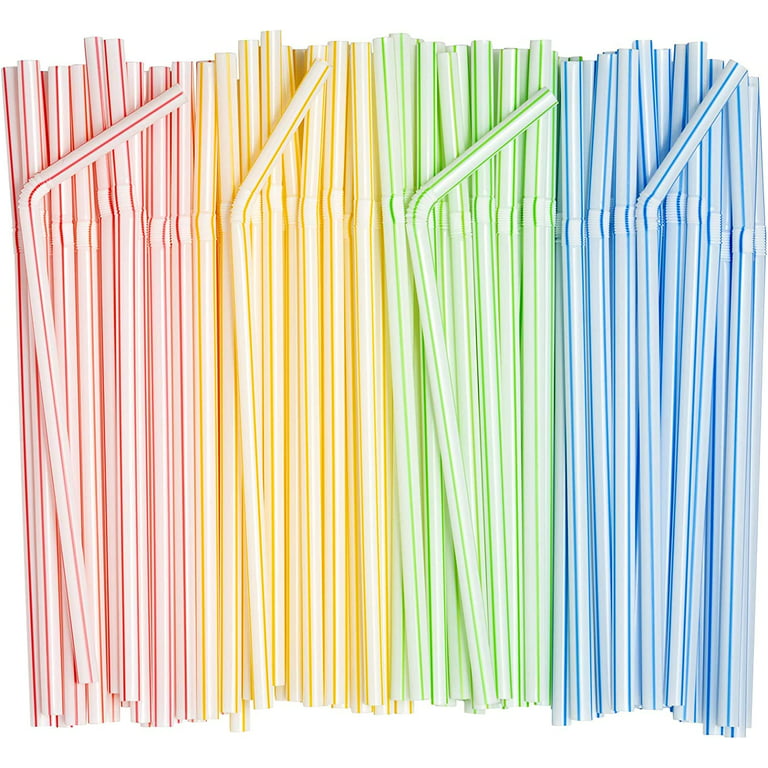 Plastic Straws, 200 Packs Of Straws Drinking Plastic Straws