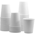 Comfy Package 8 Oz White Paper Cups Disposable Coffee Cups To Go Cups