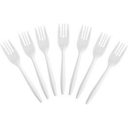 Creative Converting 010461B Plastic Forks Clear 50 Count Pack
